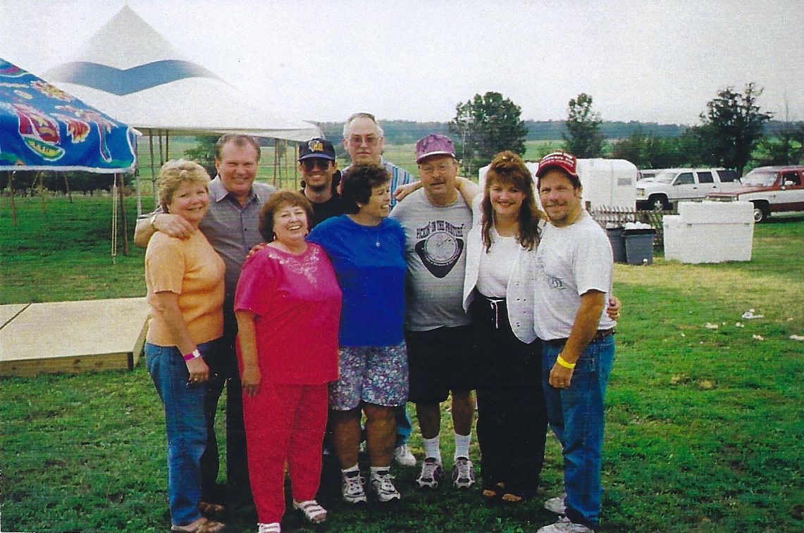 Janet at a bluegrass festival in Lodi, NY in August, 2000